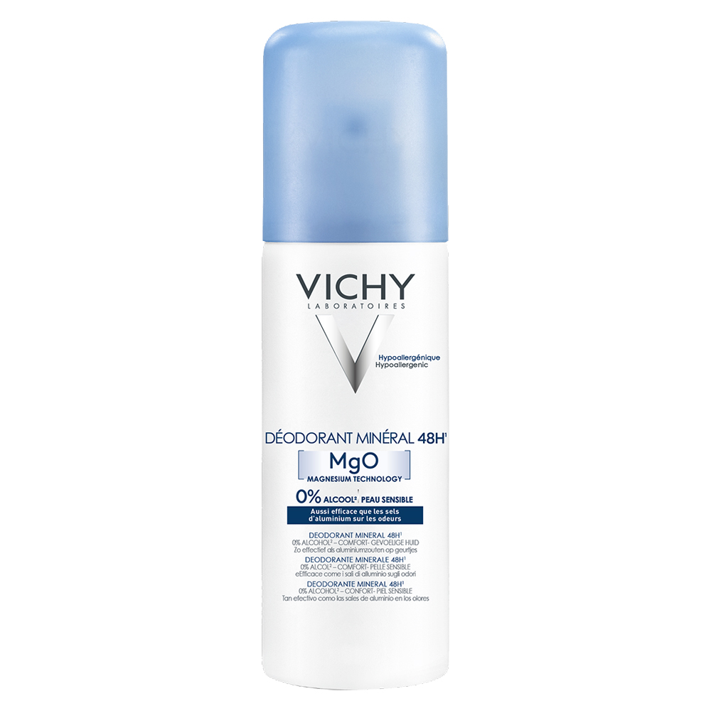 image - 971968134 - Vichy Deodorante Mineral Aerosol Spray 125 ml &egrave; formulato per ridurre i rischi di allergia e tollerabile dalle pelli sensibili, con ingredienti come calcio e D-Panthenolo. - 7895188_1.jpg