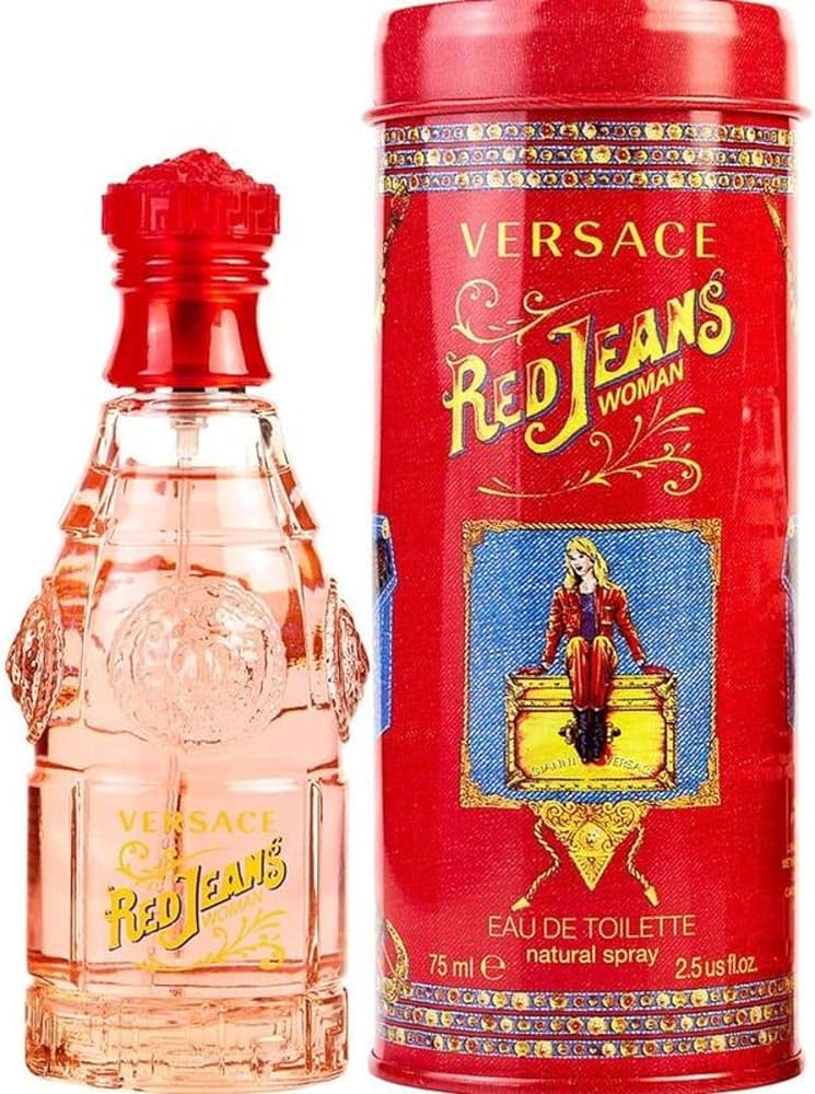 Versace Red Jeans Eau De Toilette Donna 75ml