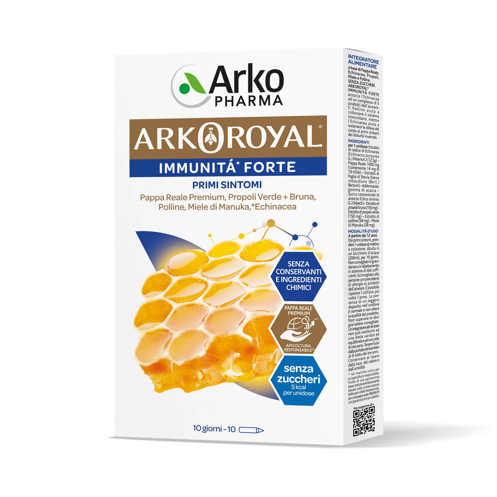 Arkoroyal Pappa Reale Premium Integratore immunostimolante 10 Flaconi