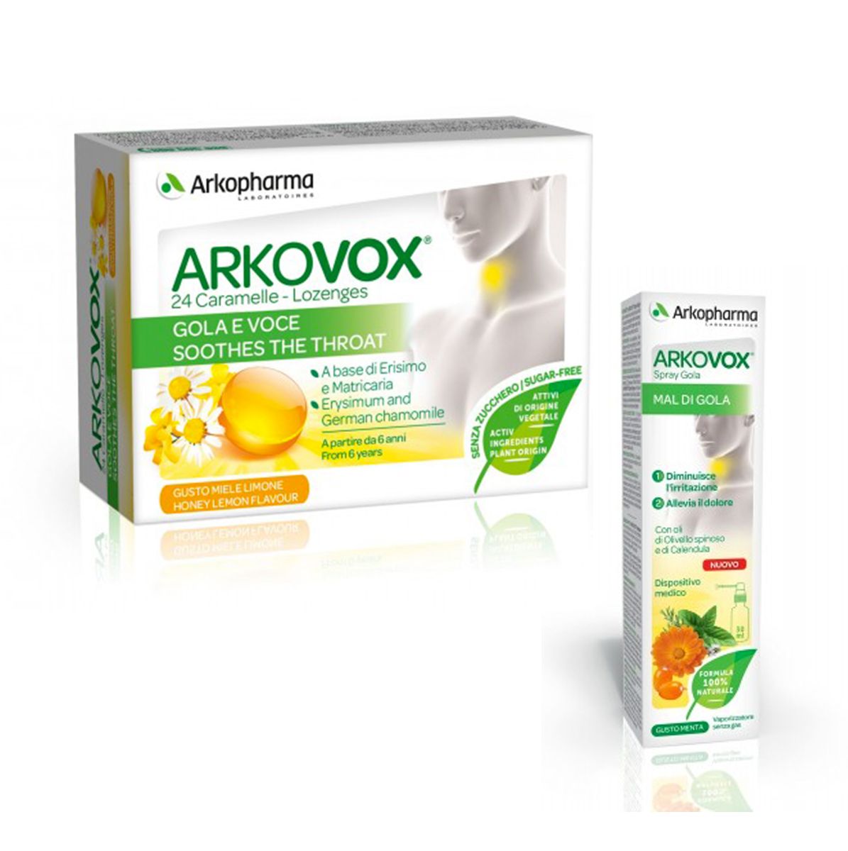 Arkovox Propoli Duo Pack Integratore immunostimolante 24 Compresse + Spray 30ml