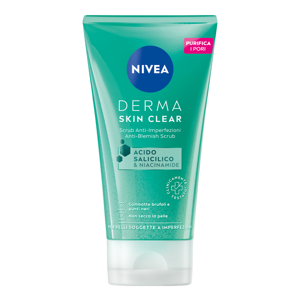 Nivea Derma Skin Clear Scrub Contro le imperfezioni E Pulizia Viso 150ml