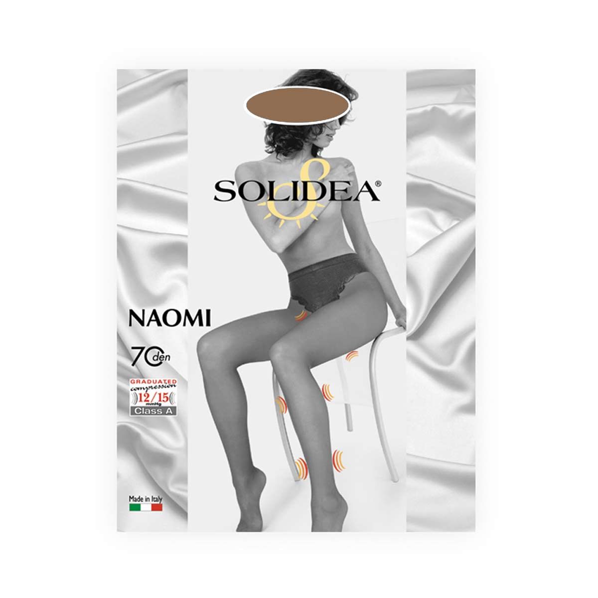 Solidea Naomi 70 Collant Contenitivo Cammello Taglia 4 Xl