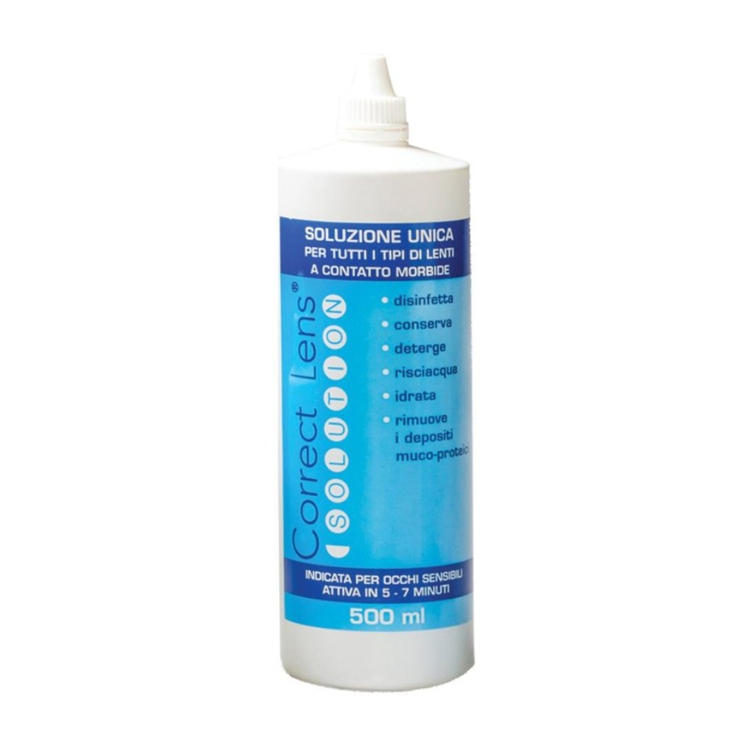 image - 903438568 - SOLUZIONE OCULARE PER LA CONSERVAZIONE E PULIZIA DELLE LENTIA CONTATTO CORRECT LENS SOLUTION 500ML - 4864861_2.jpg