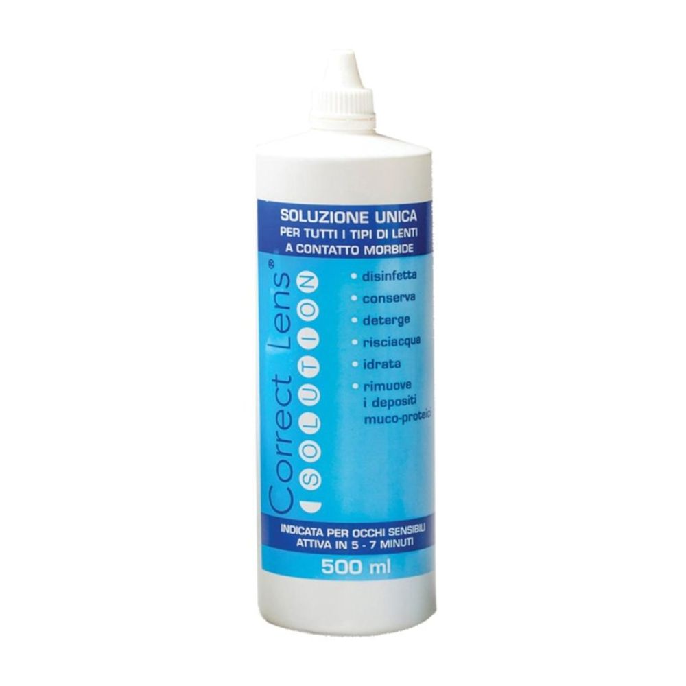 image - 903438568 - SOLUZIONE OCULARE PER LA CONSERVAZIONE E PULIZIA DELLE LENTIA CONTATTO CORRECT LENS SOLUTION 500ML - 4864861_2.jpg