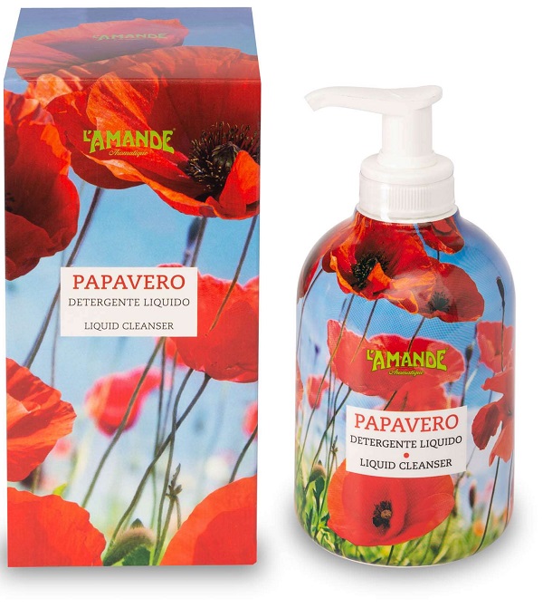 L'amande Detergente Liquido Mani E Corpo Papavero 300ml