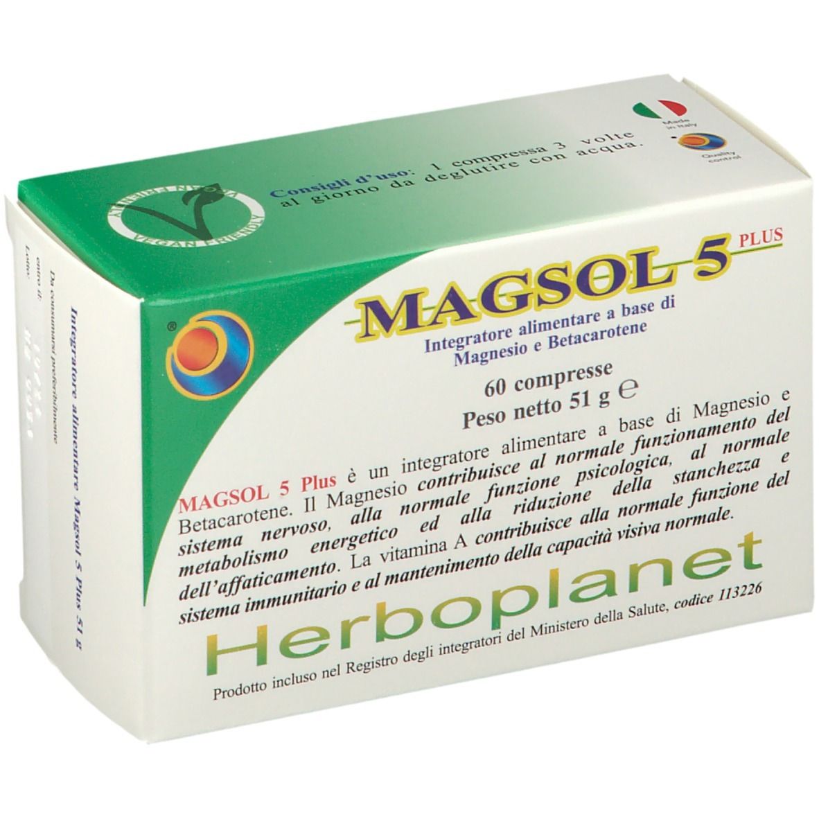 image - 971101720 - Integratore di magnesio e betacarotene utile per compensare carenze alimentari o aumentati fabbisogni organici, da assumere 1 compressa 2-3 volte al giorno con acqua. - 4727752_1.jpg