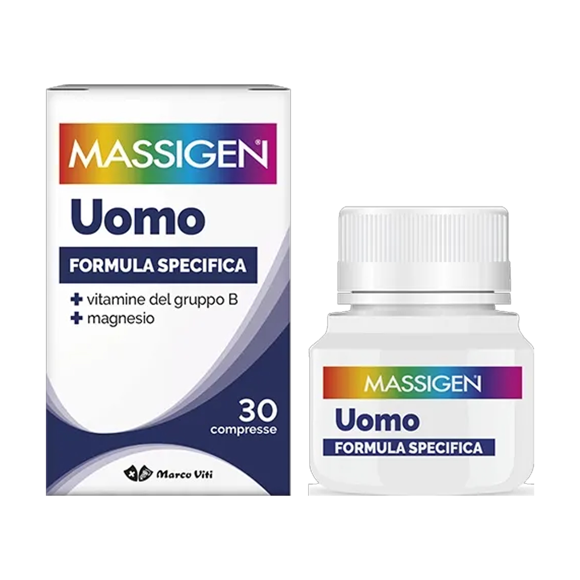 Massigen Uomo Integratore Multivitaminico E Multiminerale 30 Compresse