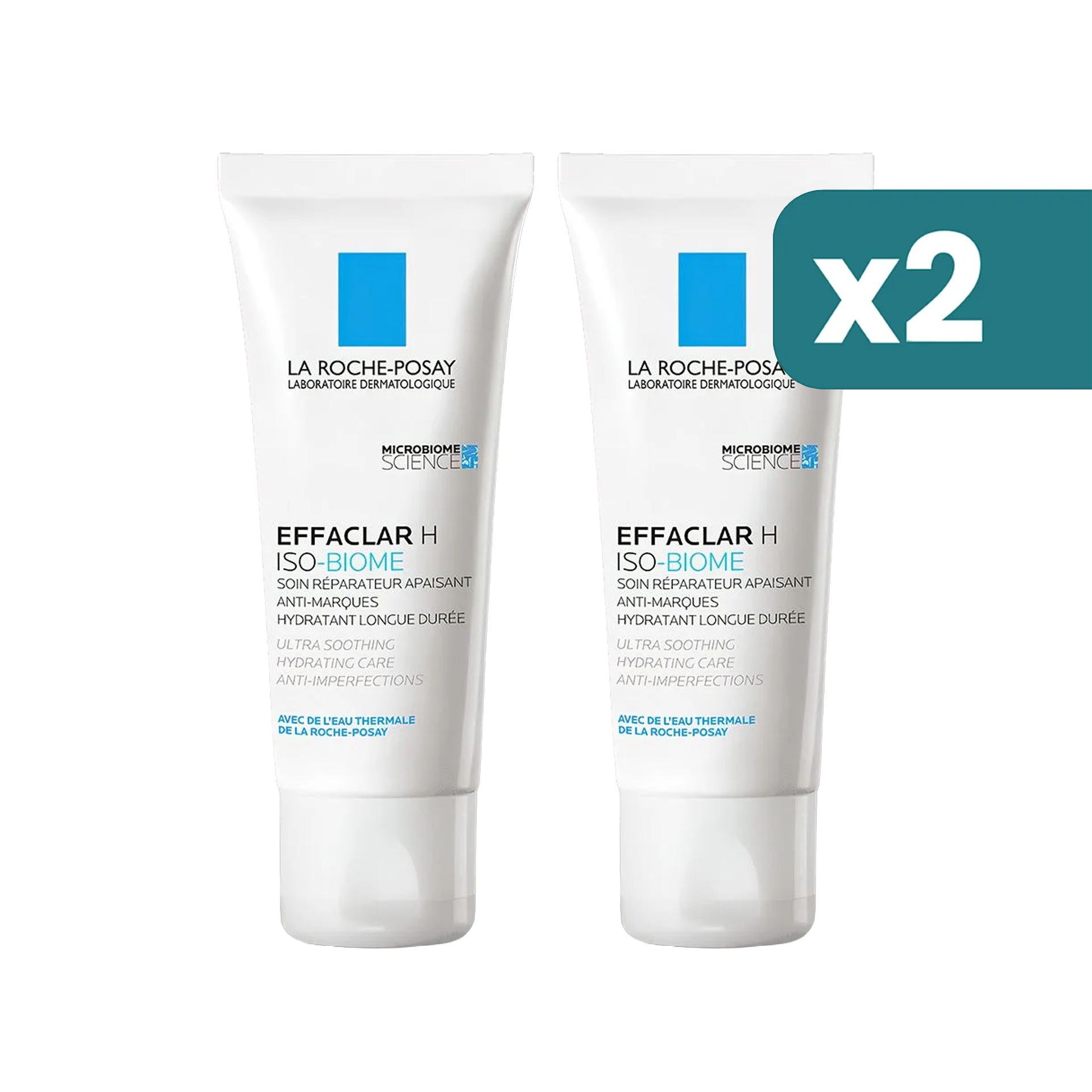 La Roche-posay Effaclar Crema Viso Effaclar H Iso-biome 40ml (multipack x2)