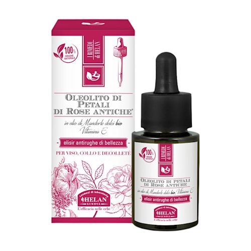 image - 947482927 - Oleolito di petali di rose antiche in olio di mandorle dolci bio, ideale per idratare e nutrire la pelle del viso, collo e décolleté, donando un effetto seta illuminante. - 4764260_2.jpg