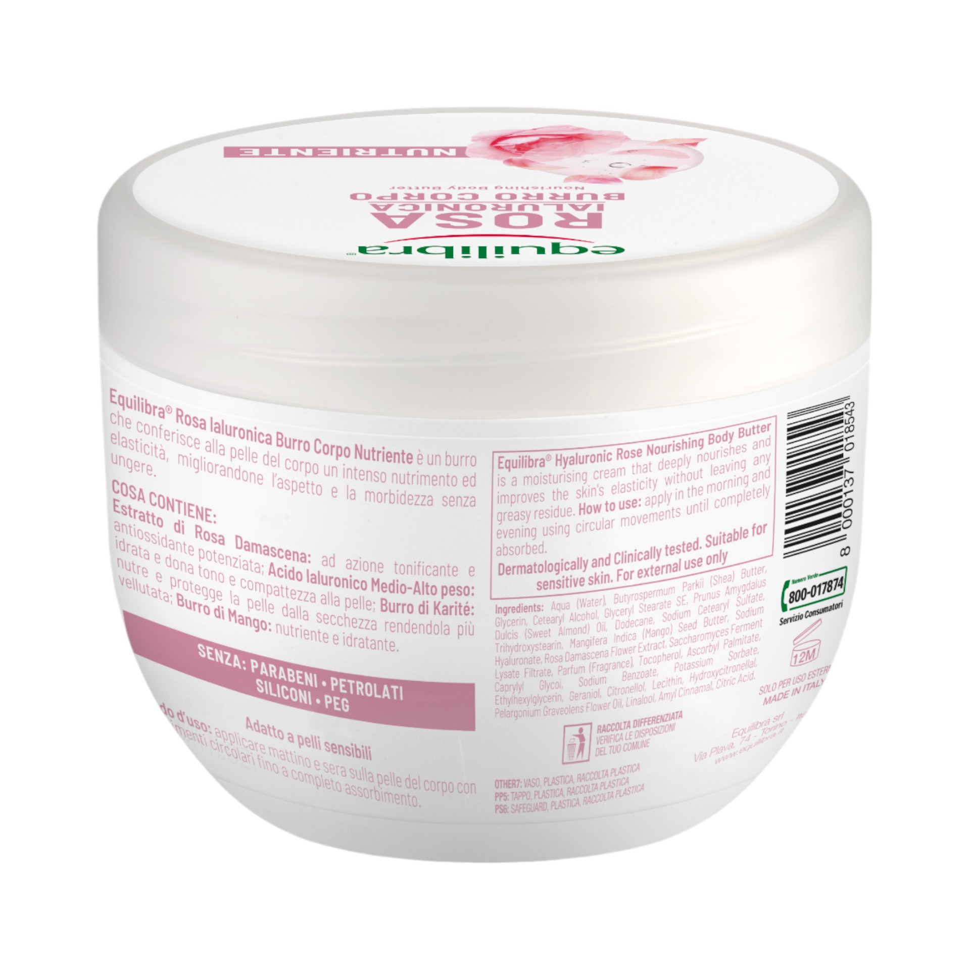 image - 989052939 - EQUILIBRA ROSA IALURONICA BURRO CORPO NUTRIENTE 300 ML - 4783988_6.jpg