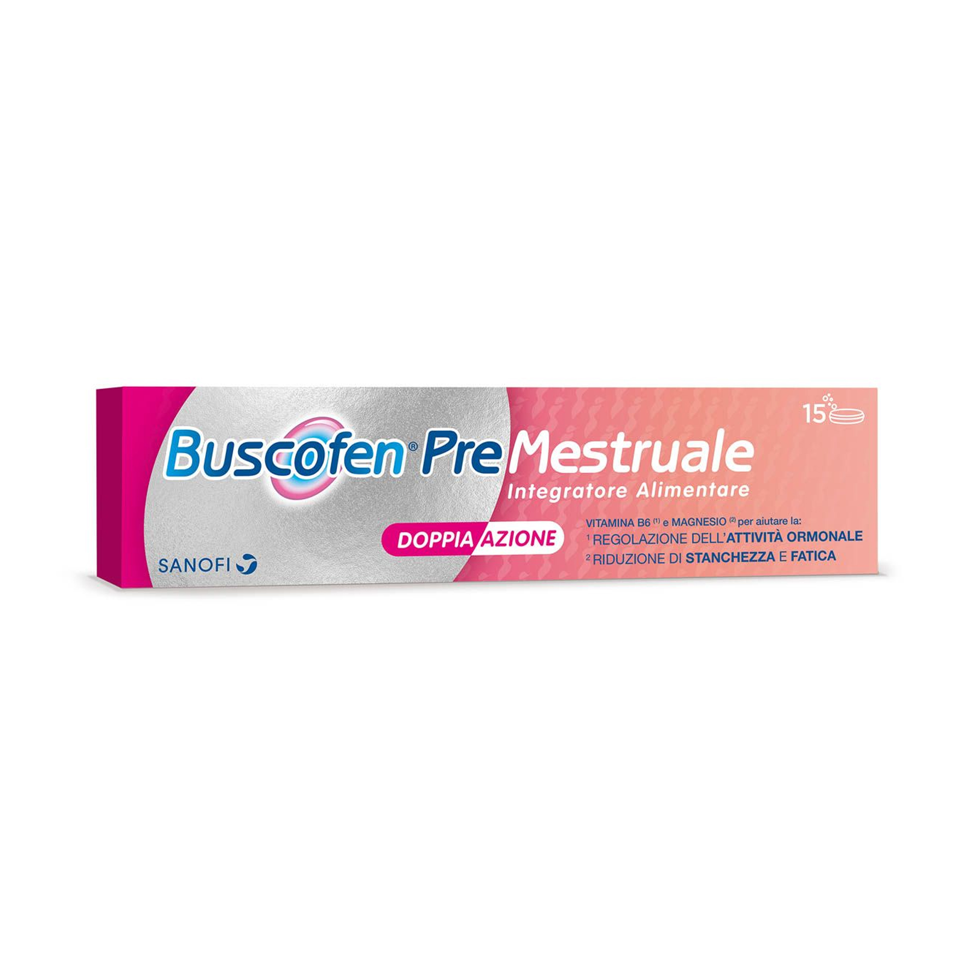 Buscofen Premestruale Integratore Magnesio Vitamina B6 E Calcio 15 Compresse Effervescenti