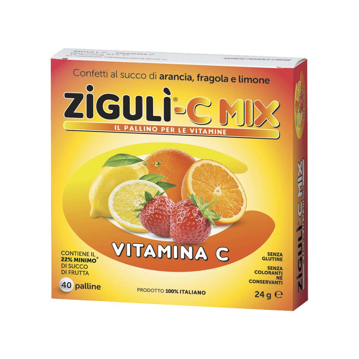 Ziguli C Mix Integratore multivitamine Bambini 40 Palline