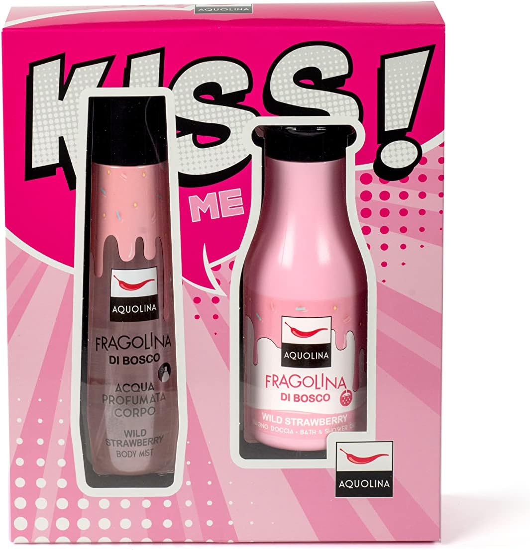 Aquolina Kiss Me! Cofanetto Acqua Profumata + Bagno Doccia Fragolina Di Bosco