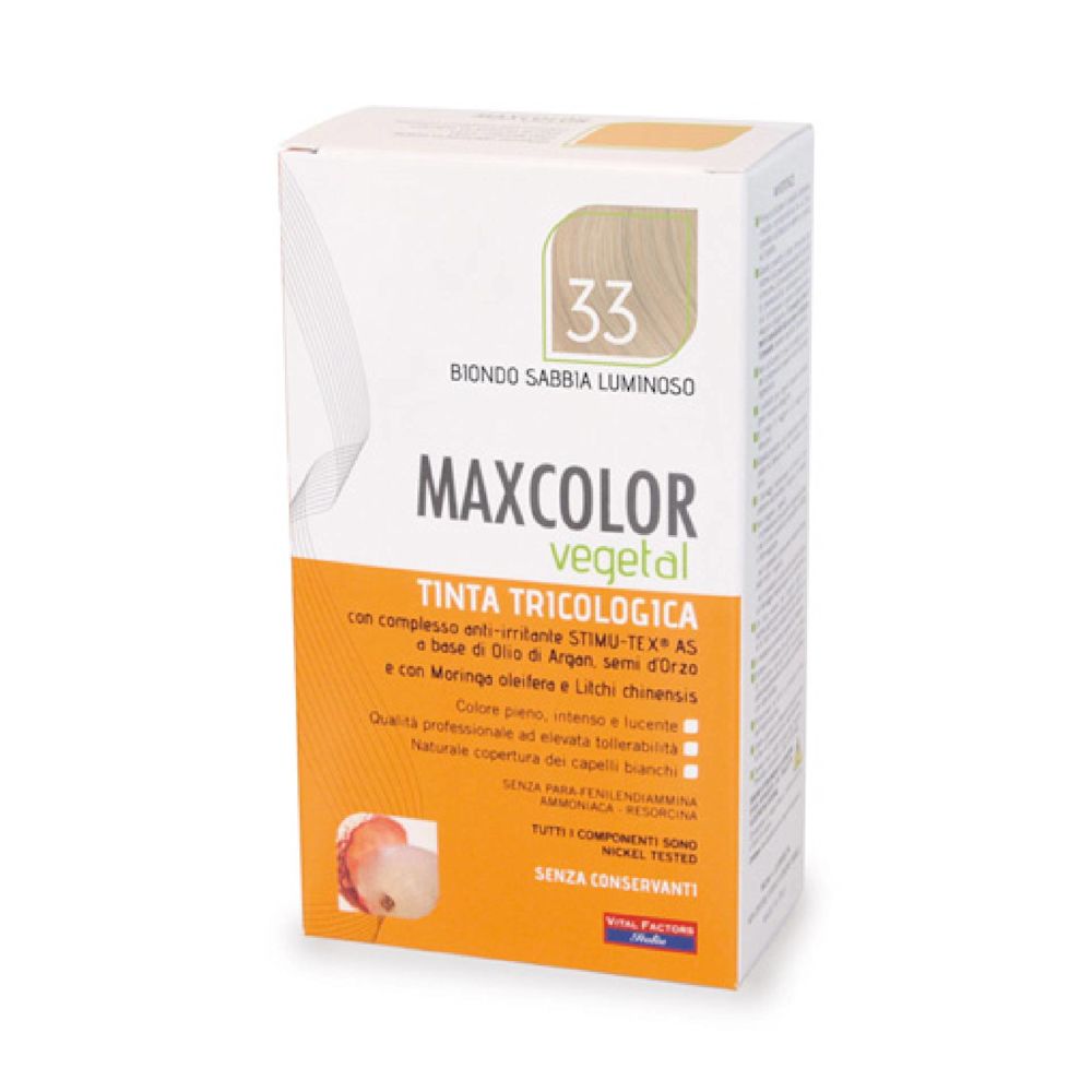 926877681 - MAXCOLOR VEGETAL TINTA TRICOLOGICA 33 BIONDO SABBIA LUMINOSO 140 ML - 4773086_1.jpg