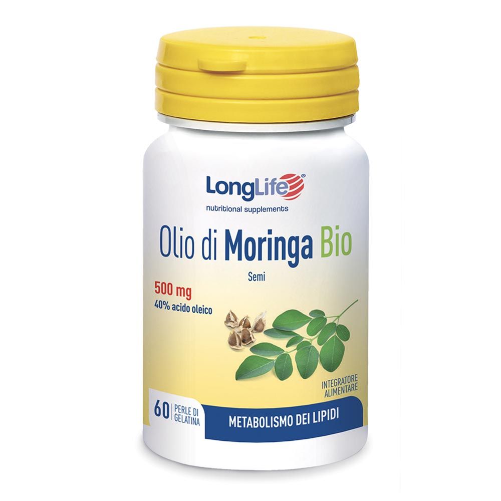 Longlife Olio Moringa Bio Integratore Metabolica 60 Perle