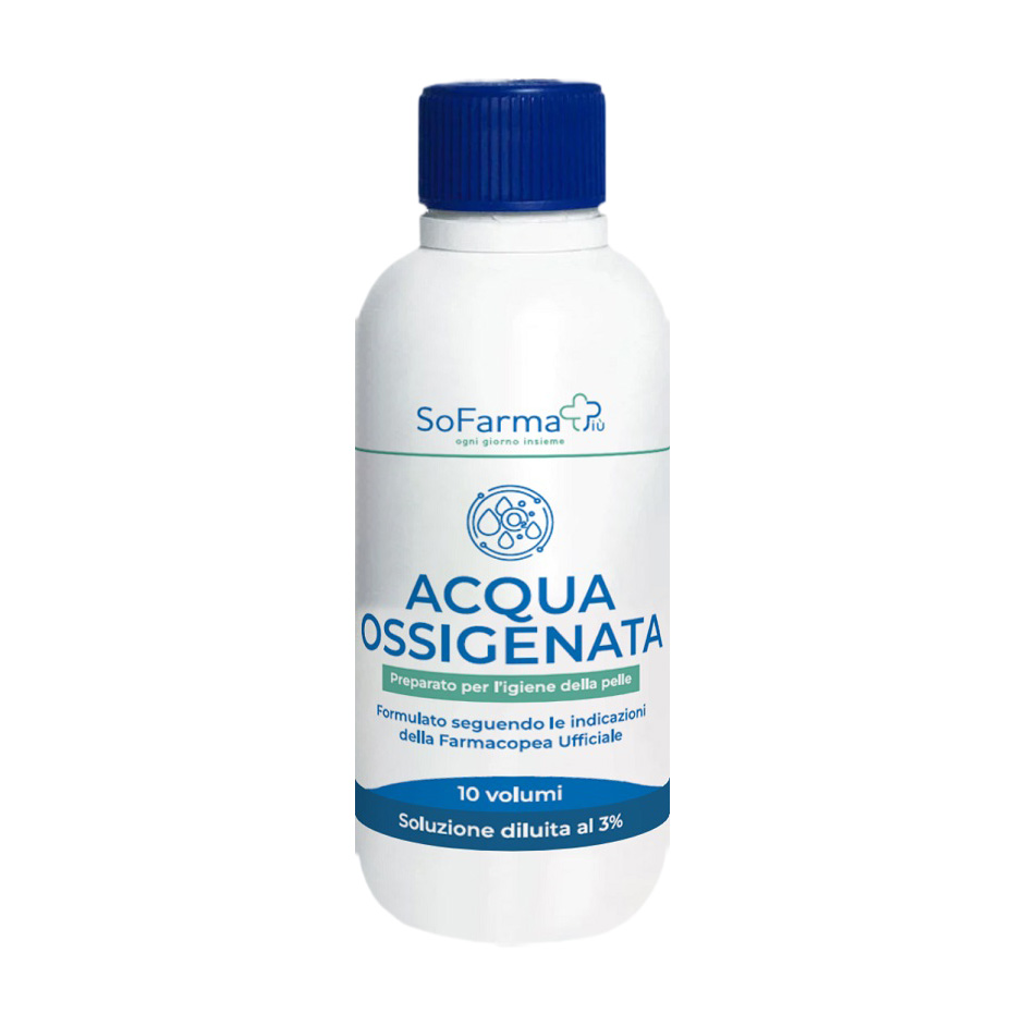 Sofarmapiu Acqua Ossigenata 10 Volumi Igiene Pelle Flacone 250ml