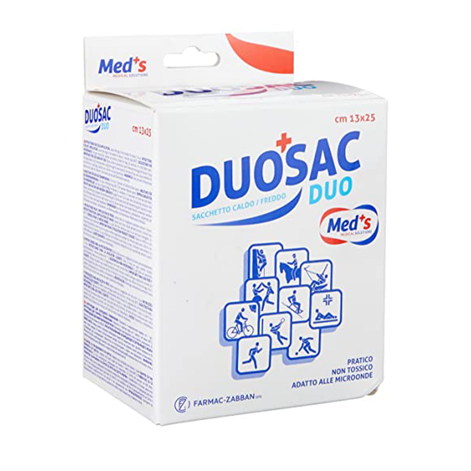 Duosac Duo Gel Terapia Caldo Freddo Riutilizzabile 2 Pezzi