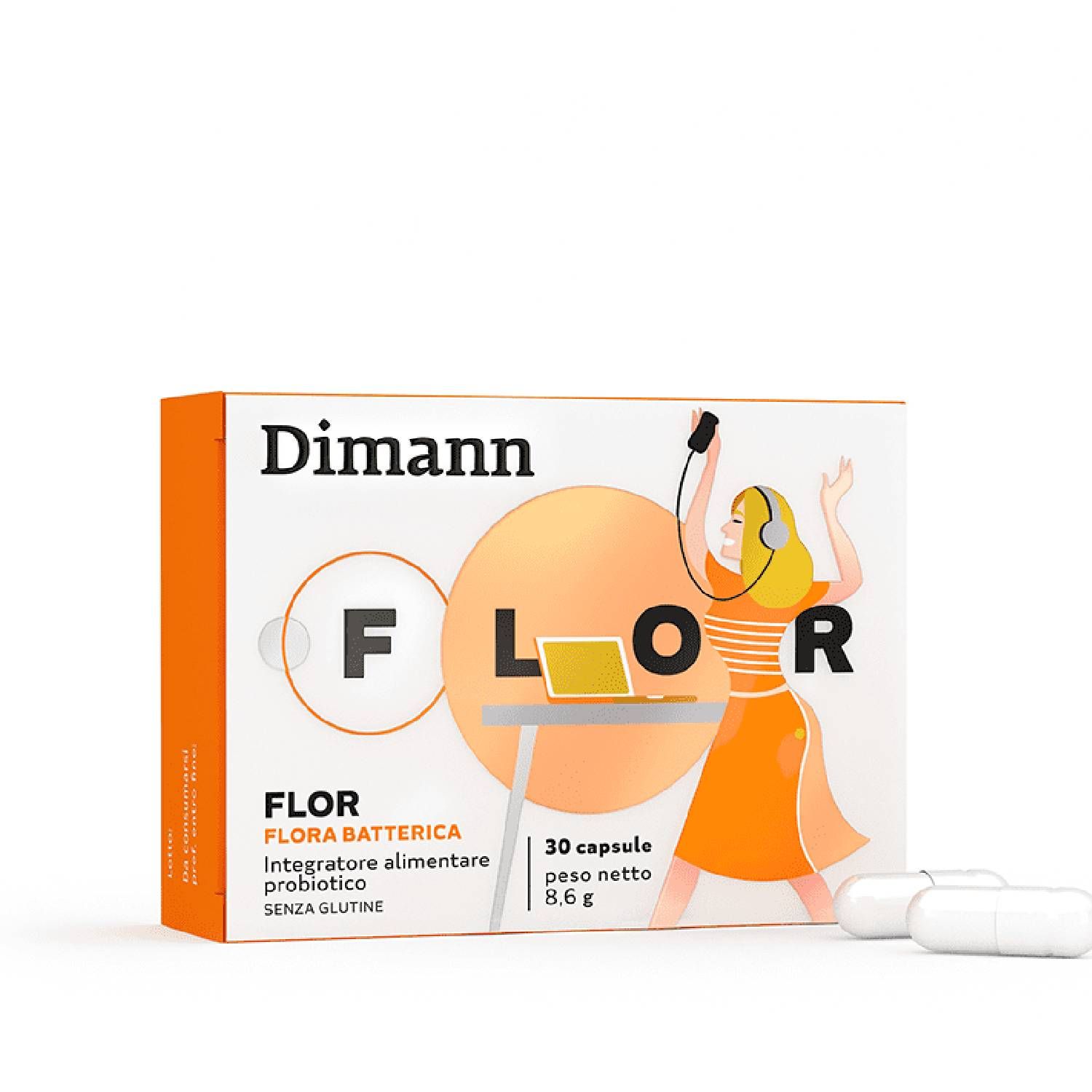 Dimann Flor Integratore Fermenti Lattici 30 Capsule