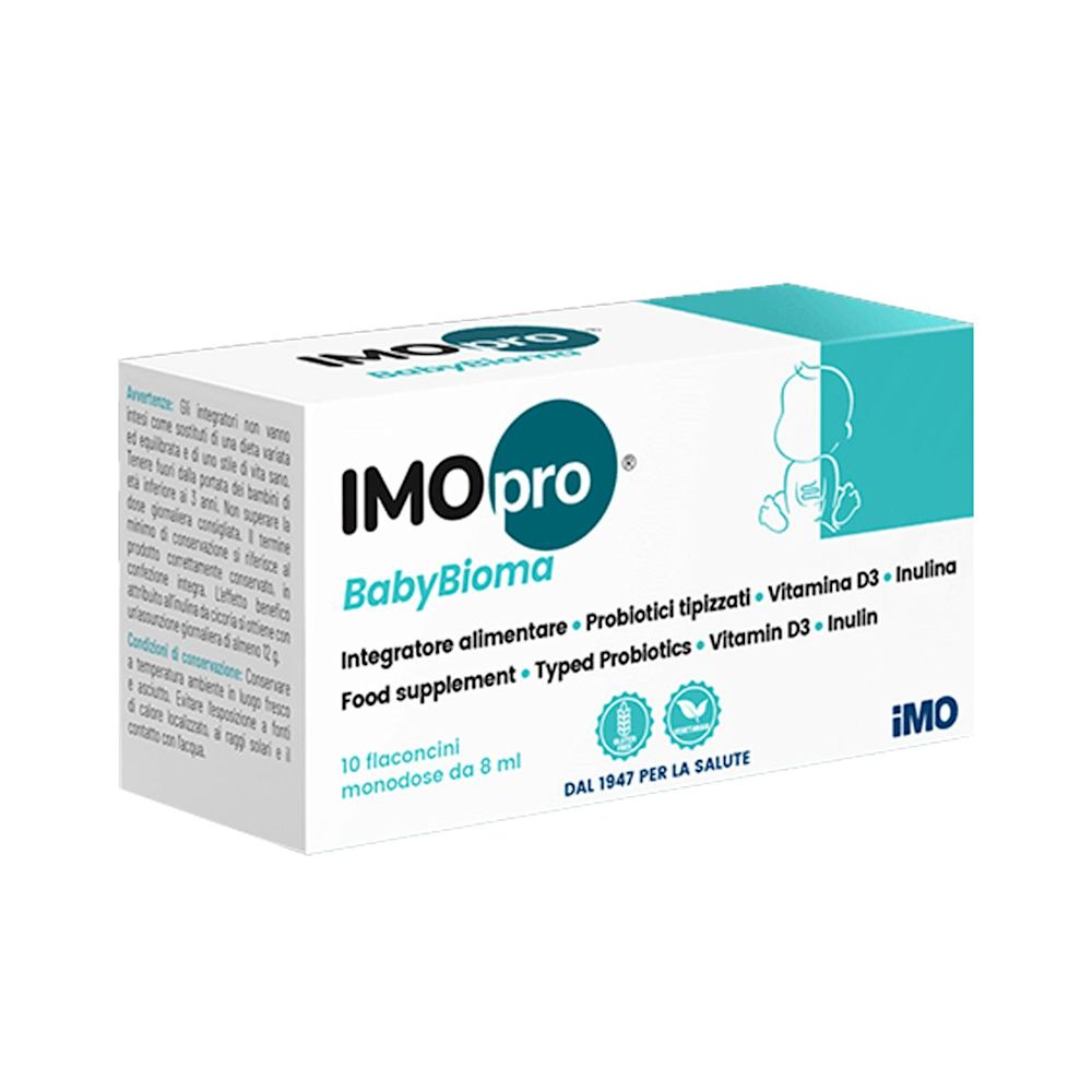 984319677 - Imopro Babybioma Integratore flora intestinale bambini 10 flaconcini 8ml - 4740557_1.jpg