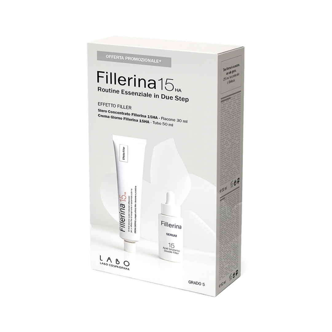 image - 951457567 - FILLERINA 15HA ROUTINE ESSENZIALE EFFETTO FILLER CREMA GIORNO 50 ML + SERUM CONCENTRATO GRADO 5 30 ML - 4859285_2.jpg
