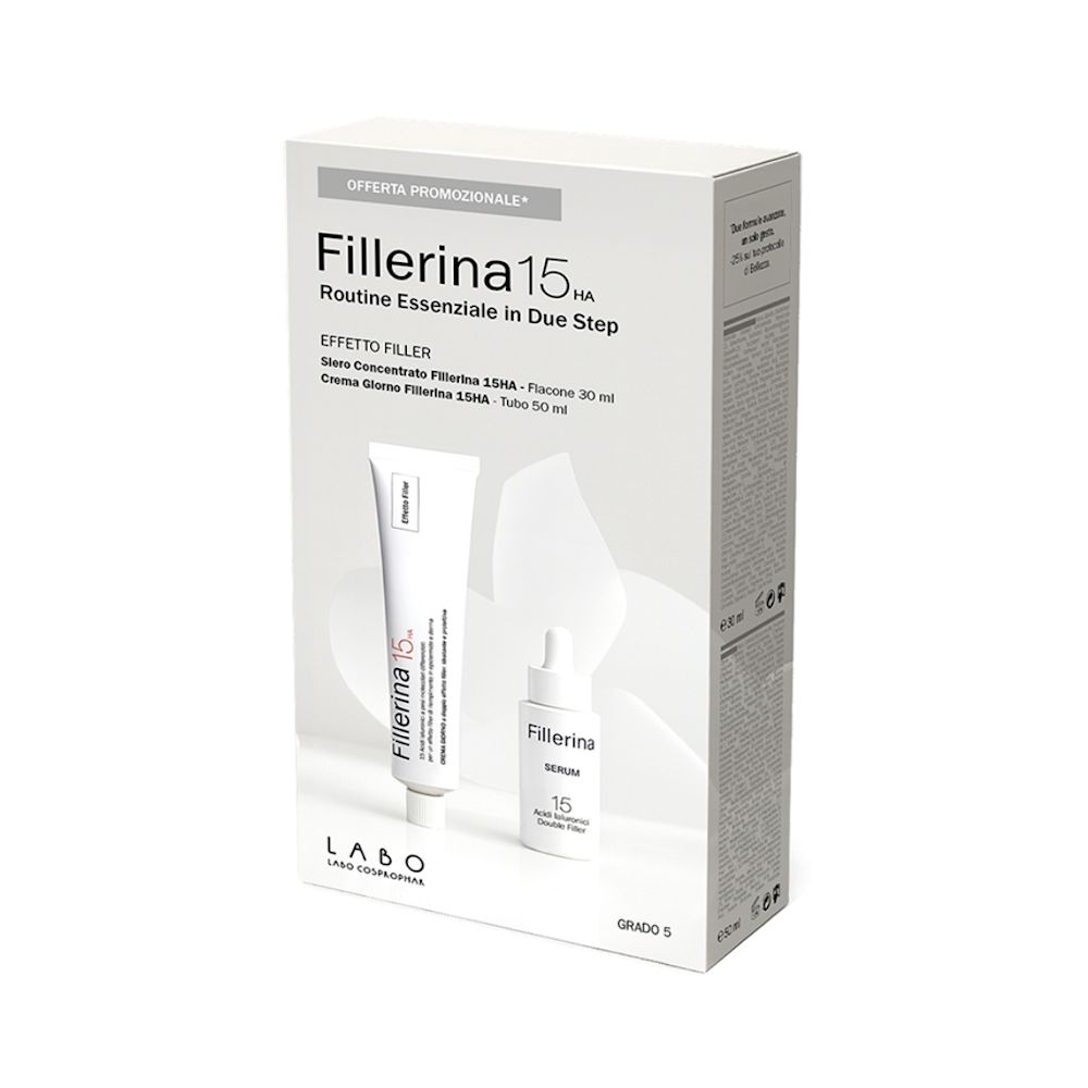 image - 951457567 - FILLERINA 15HA ROUTINE ESSENZIALE EFFETTO FILLER CREMA GIORNO 50 ML + SERUM CONCENTRATO GRADO 5 30 ML - 4859285_2.jpg