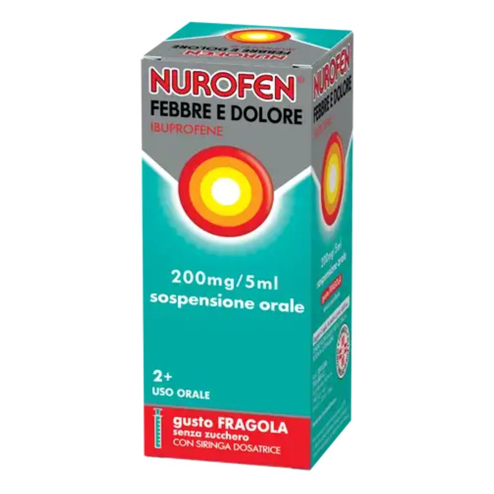 image - 038955098 - NUROFEN FEBBRE E DOLORE*orale sosp 100 ml 200 mg/5 ml fragola senza zucchero con siringa dosatrice - 4839679_1.jpg