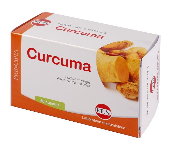 Curcuma Estratto Secco Integratore Anti ossidante 60 Capsule