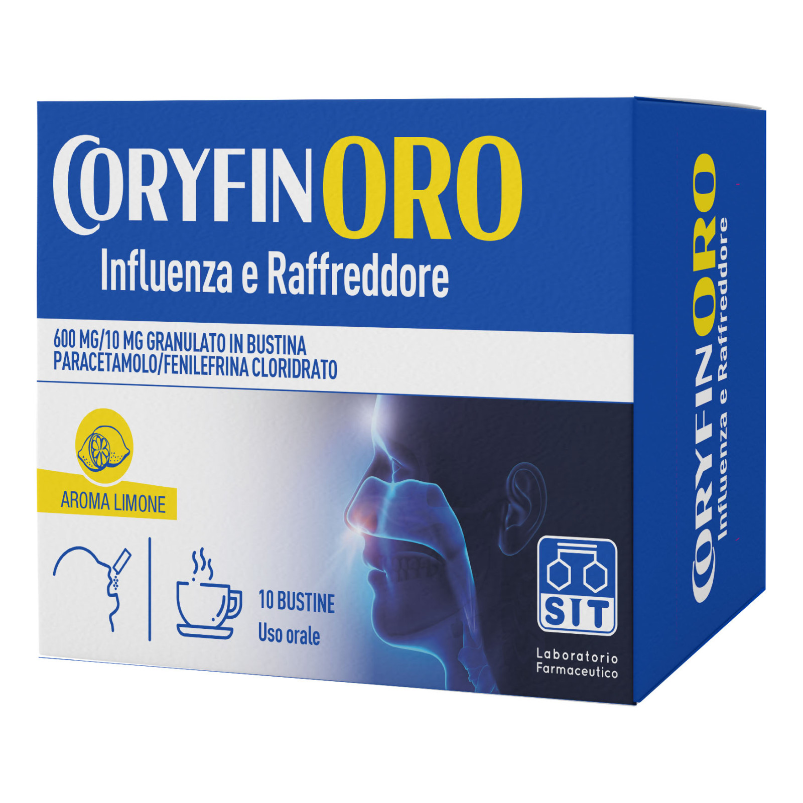 image - 050568017 - CORYFINORO INFLUENZA E RAFFREDDORE*orale grat 10 bust 600 mg + 10 mg - 4846370_1.jpg