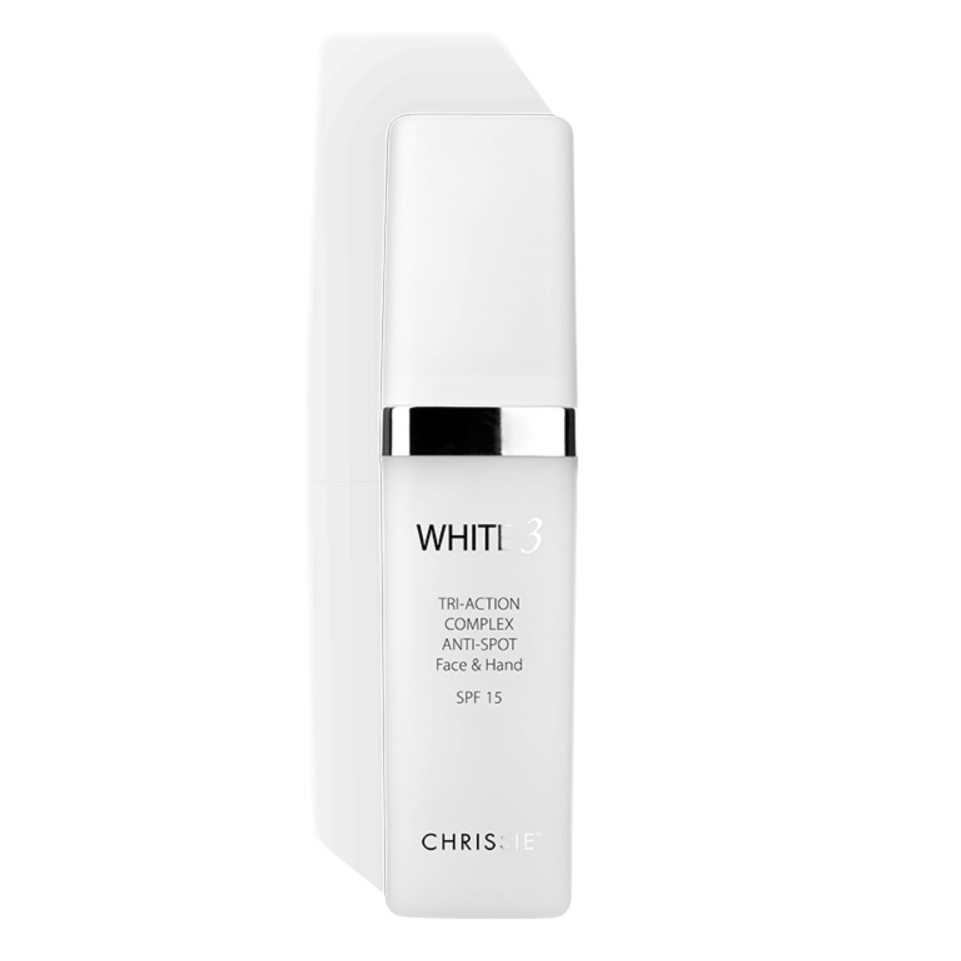 Chrissie White 3 Tri-action Complex anti-macchie Viso Mani SPF 15 30ml