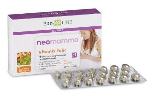 Bios Line Neomamma Vitamix Folic Integratore Acido Folico 40 Tavolette