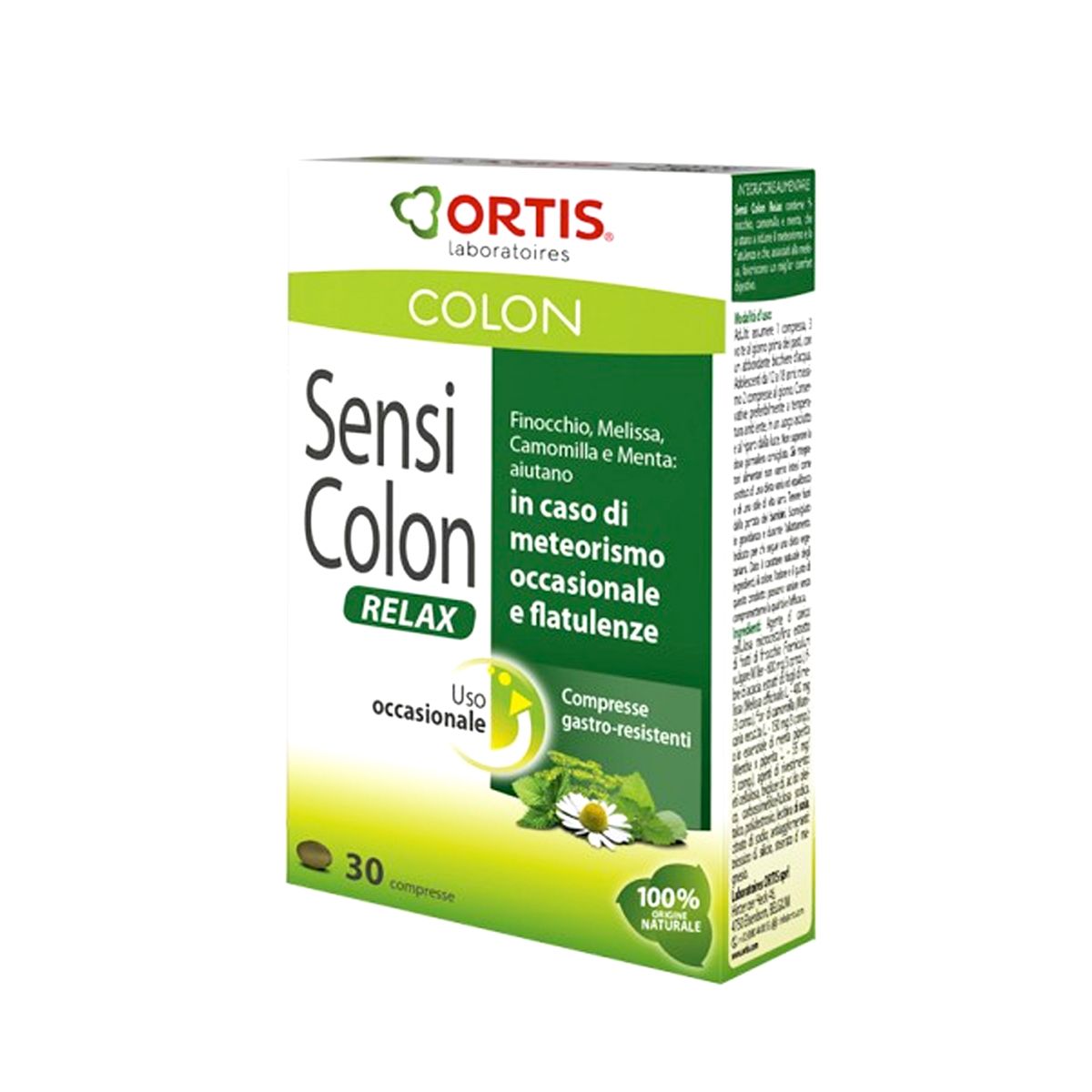 Ortis Colon Relax Meteorismo E Flatulenze 30 Compresse