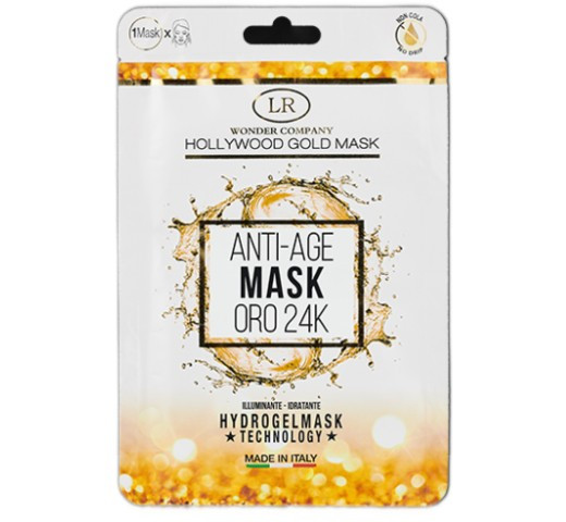 Hollywood Gold Mask Antiage Maschera Viso idratazione Illuminante