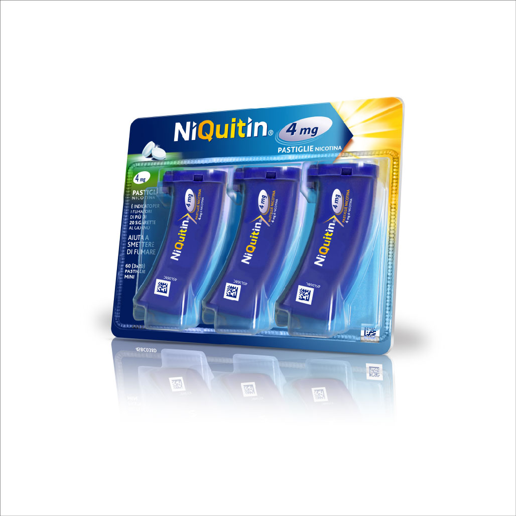 Niquitin 4mg Menta 60 Pastiglie Mini