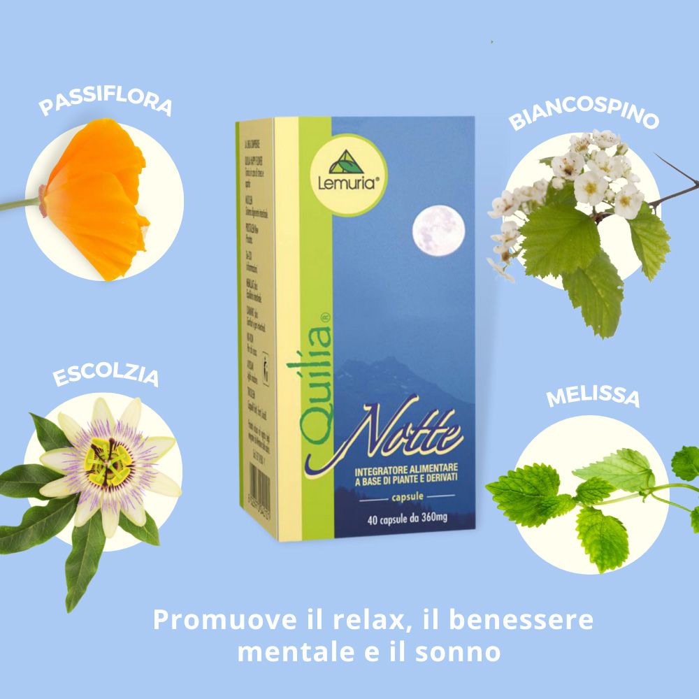 image - 906308693 - Lemuria Quilia Notte Integratore sonno 40 capsule - 4715169_3.jpg