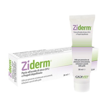 image - 942584715 - Ziderm &egrave; una pasta all'ossido di zinco (6%) arricchita con propoli depollinata, acido undecilenico e acido ialuronico, utile per prevenire e attenuare arrossamenti, infiammazioni e pruriti dell'epidermide. - 4868687_2.jpg