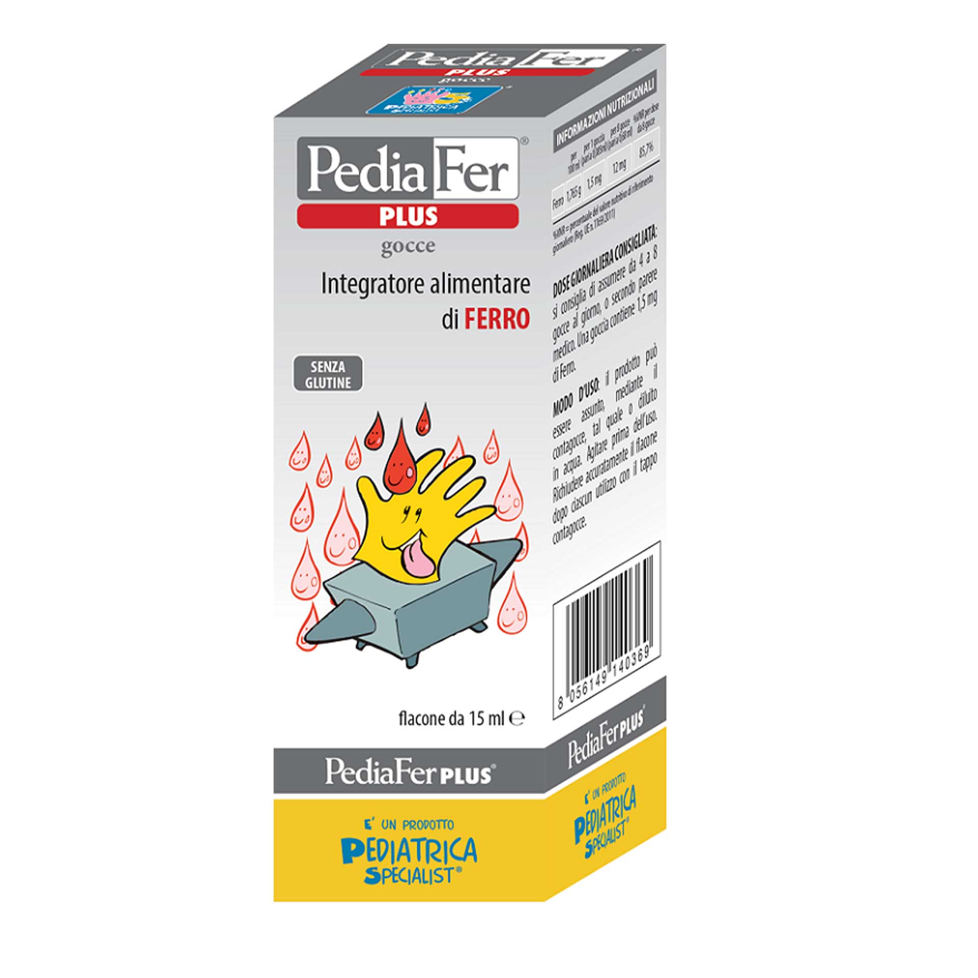 Pediafer Plus Integratore Ferro Gocce 15ml