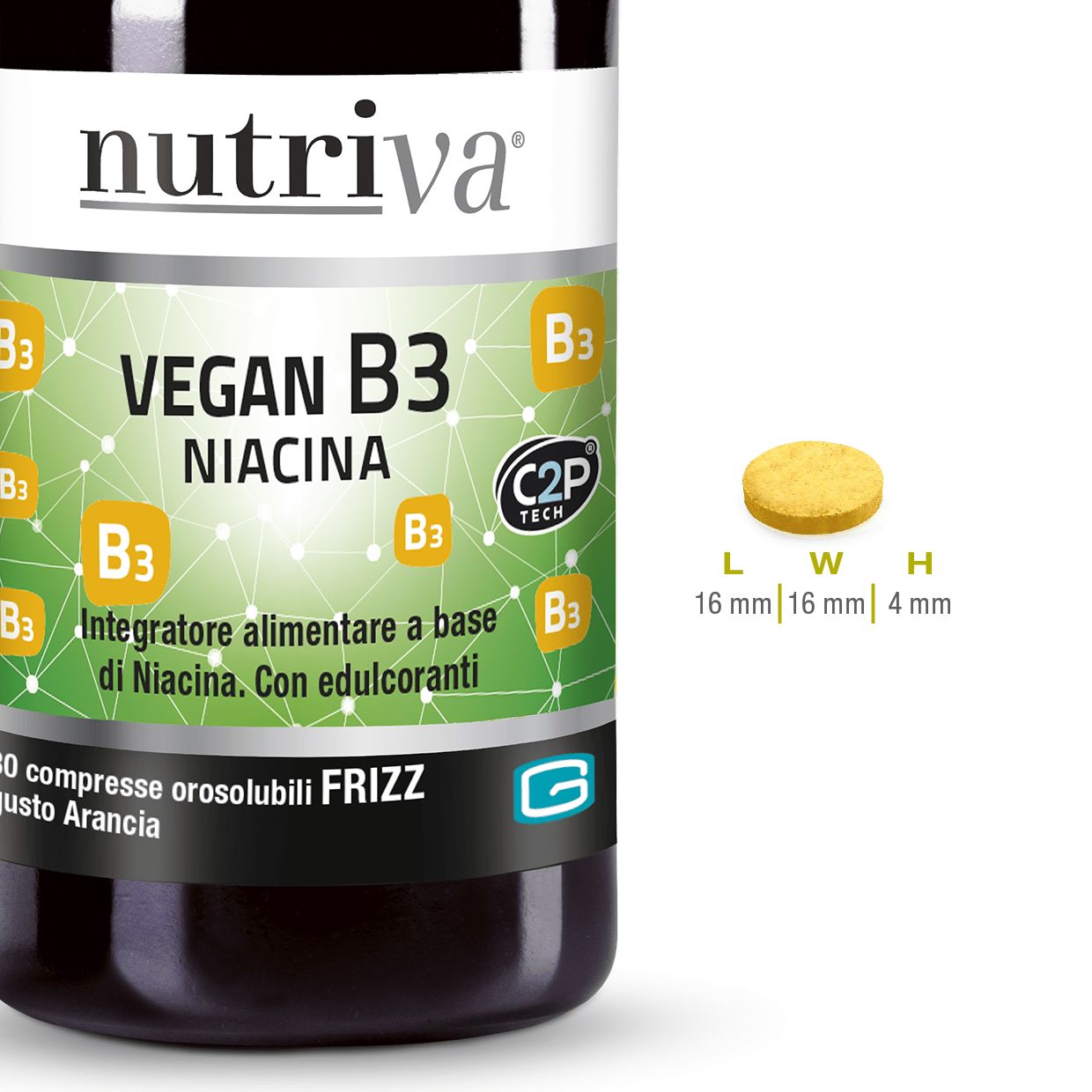 image - 984950713 - Nutriva Vegan B3 Niacina Integratore Sistema Nervoso 30 compresse - 4741706_3.jpg