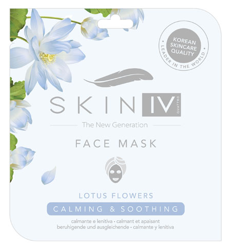 Skin Iv Maschera Viso Calmante E Lenitiva Fiori Di Loto 25ml