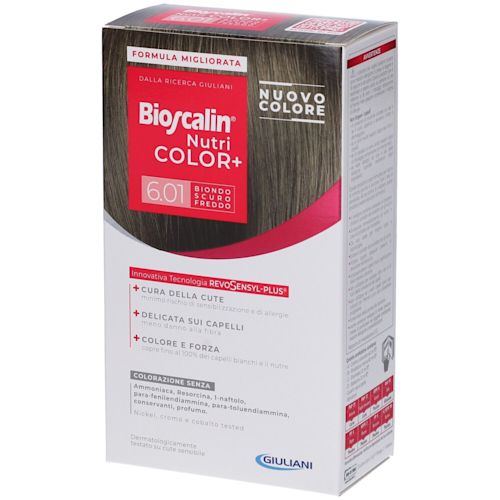 987813159 - BIOSCALIN NUTRI COLOR+ 6,01 BIONDO SCURO FREDDO CREMA COLORANTE 40 ML + RIVELATORE CREMA 60 ML + SHAMPOO 12 ML + BALSAMO 12 ML + GUANTI USA E GETTA - 4778053_1.jpg