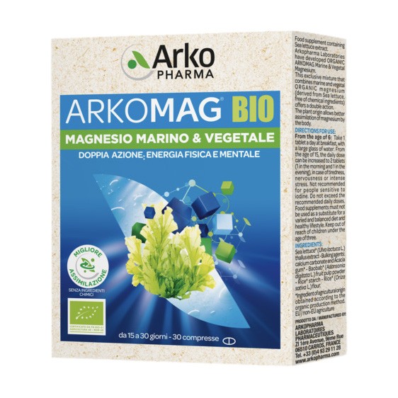 image - 985978790 - ARKOMAG BIO MAGNESIO MARINO & VEGETALE 30 COMPRESSE - 4742637_4.jpg