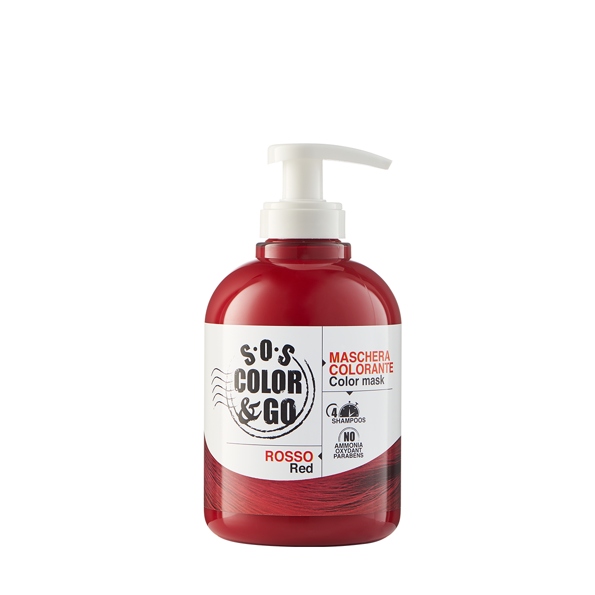 Alama Sos Color&go Maschera Colorata Capelli Rosso 300ml