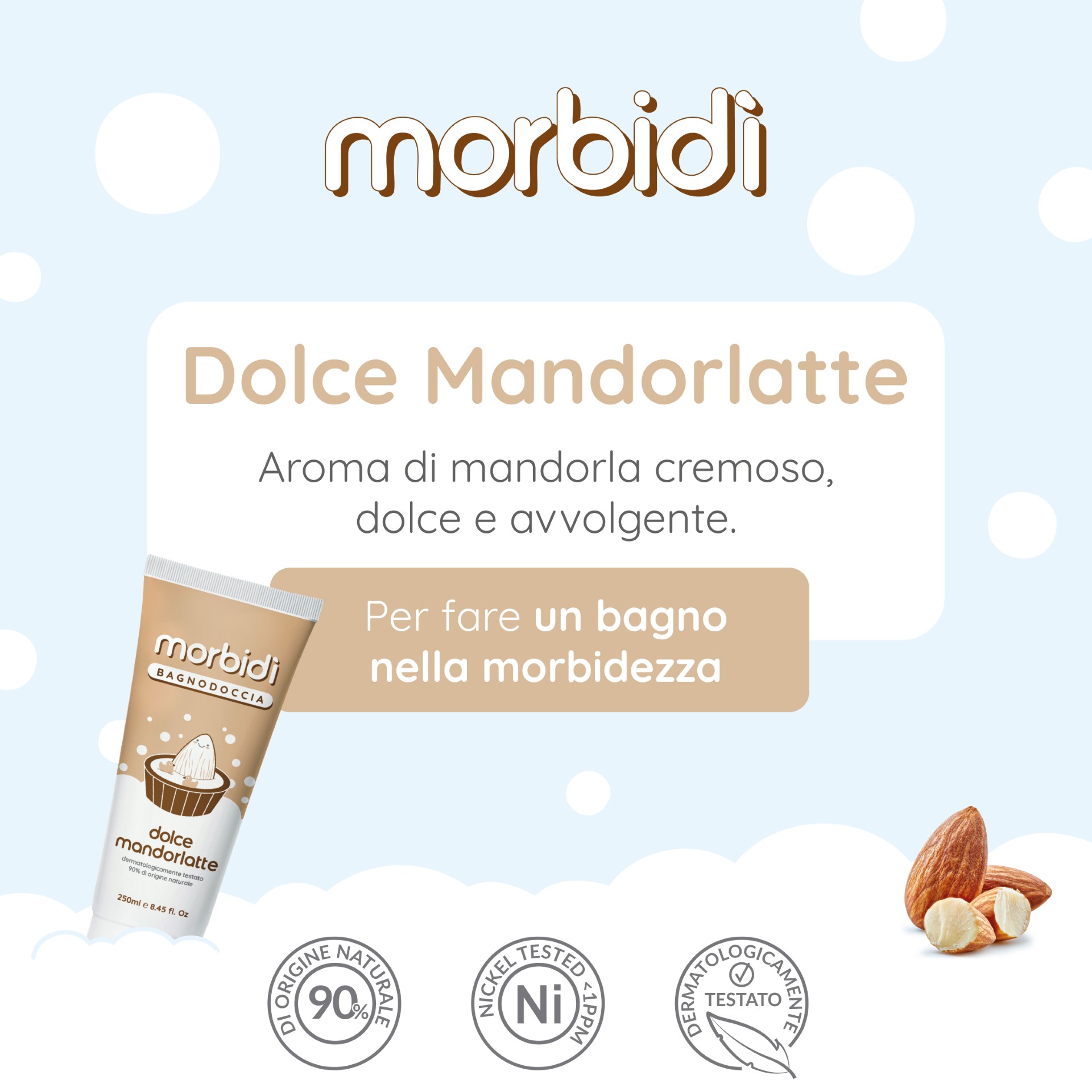 image - 951223902 - MORBIDI' REGALO KIT MANDORLATTE 1 BAGNODOCCIA + 1 SCUB + 1 SPUGNA SCRUB + 1 BEAUTY - 4849975_6.jpg