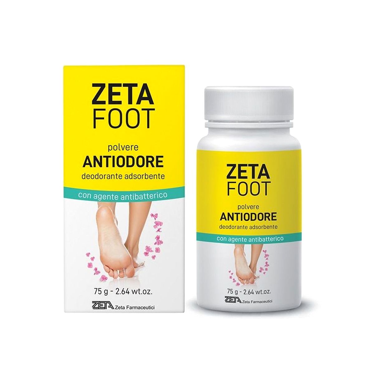 Zeta Foot Polvere Contro gli odori Piedi 75g