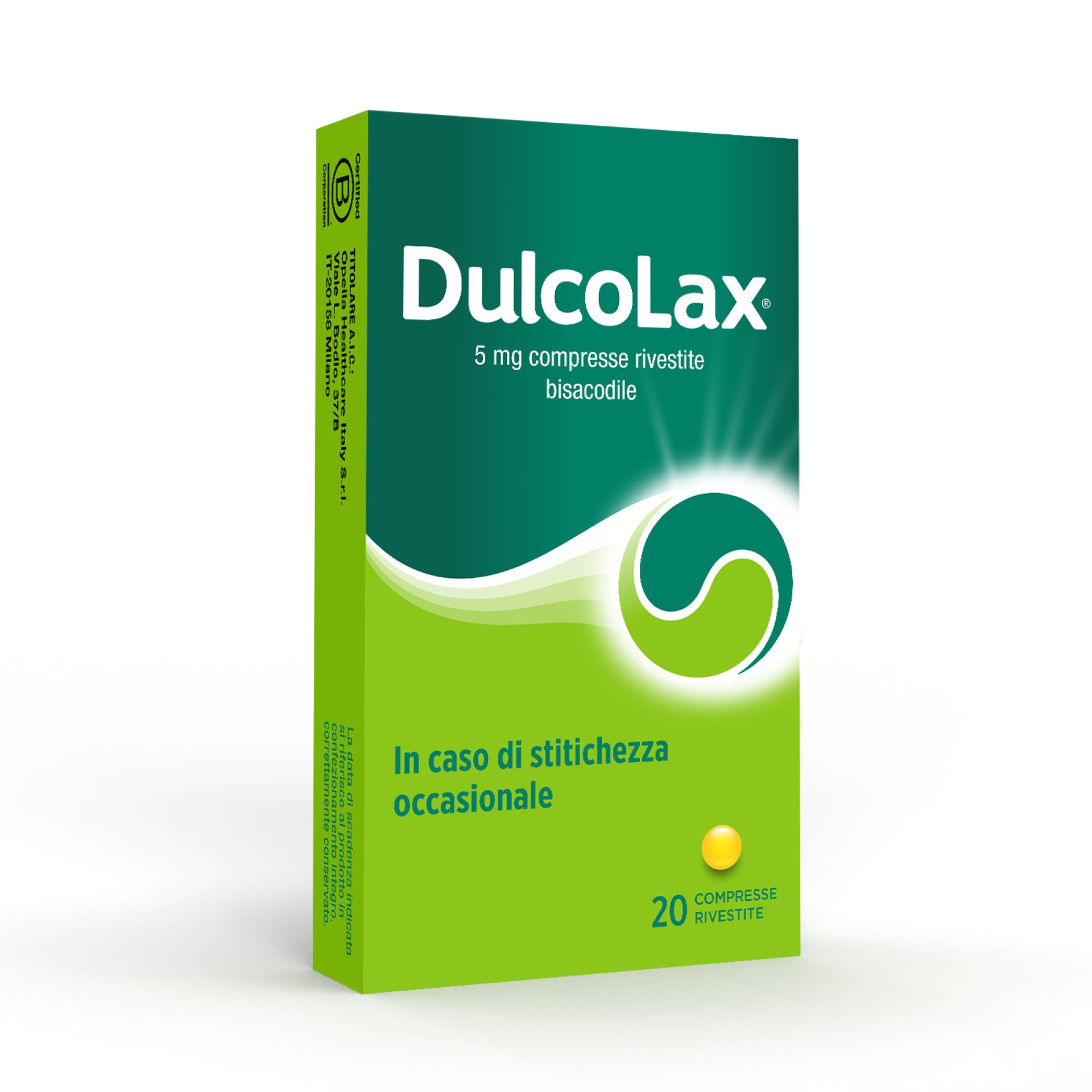 Dulcolax 5 Mg Contro La Stitichezza Occasionale 20 Compresse Rivestite