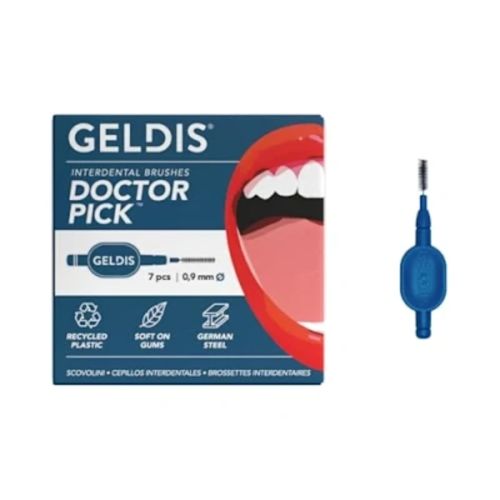 988900003 - GELDIS DOCTOR PICK SCOVOLINI INTERDENTALI 0,9 BLU 7 PEZZI - 4777687_1.jpg