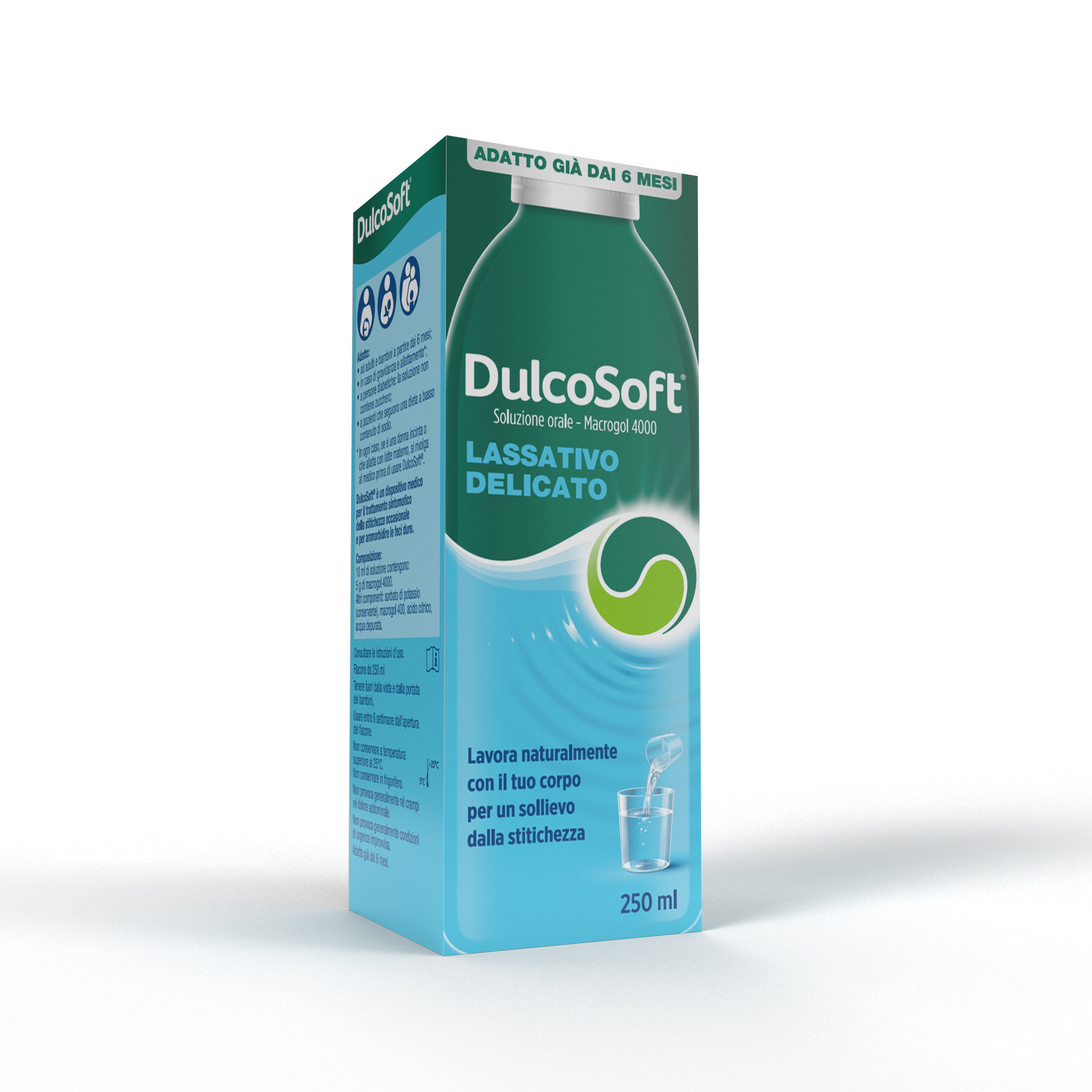 Dulcosoft Soluzione Orale Lassativo Macrogol Per Stitichezza 250ml