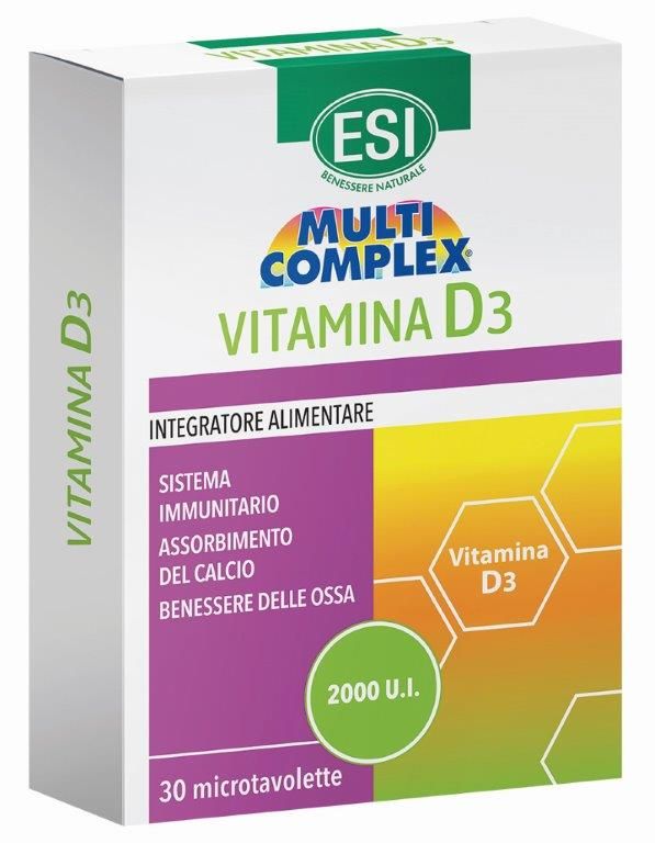 Esi Multicomplex Vitamina D3 Integratore difese immunitarie 30 Tavolette