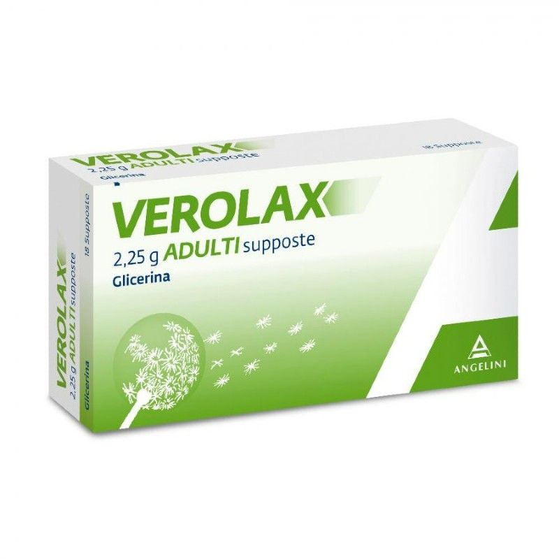 Verolax 2,25g Supposte Glicerina per Adulti 18 Supposte