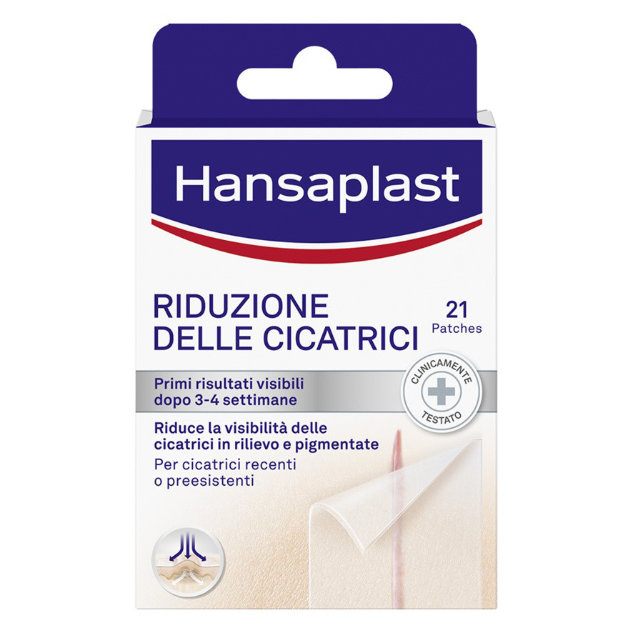Hansaplast Cerotti Riduzione Delle Cicatrici Trasparenti E Discreti 21 Pezzi