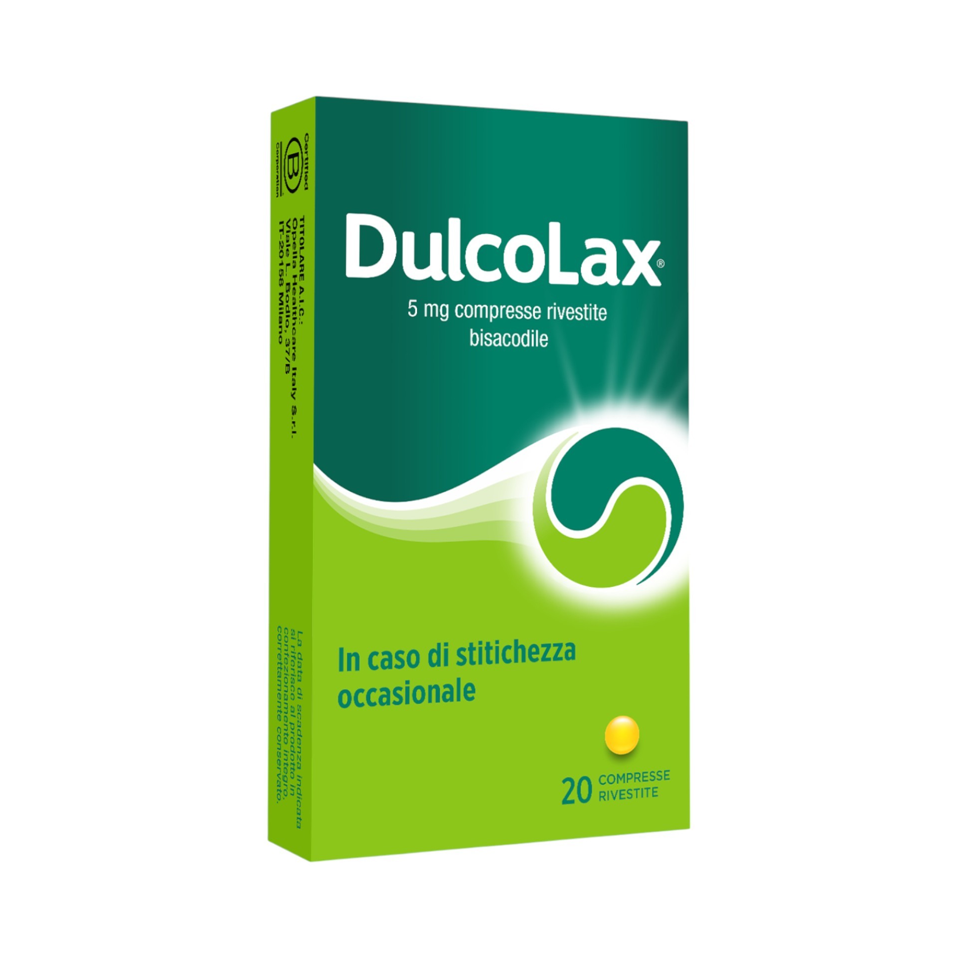 Dulcolax 5 Mg Contro La Stitichezza Occasionale 20 Compresse Rivestite